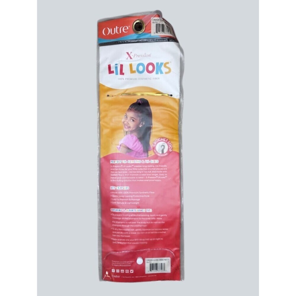 Outre X-Pression Lil Looks Senegal Twist 10" Crochet Hair Color 4 Kids New - Picture 2 of 3